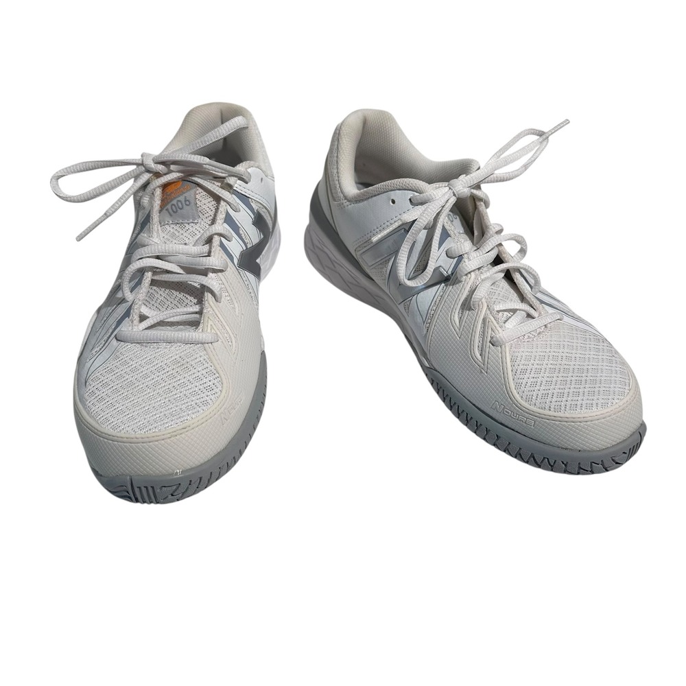 New Balance WC1006WS Womens Tennis Shoes White Gray Size 9 Athletic Court